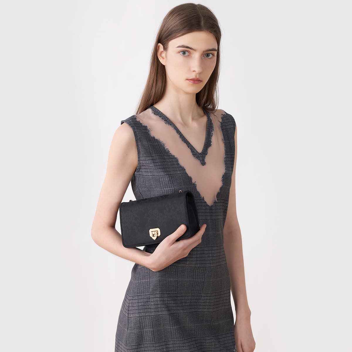Сумка через плечо CHARLES KEITH ПУ (полиуретан) Текстильная смесь Сумка через плечо Маленькая Женская - изображение 4