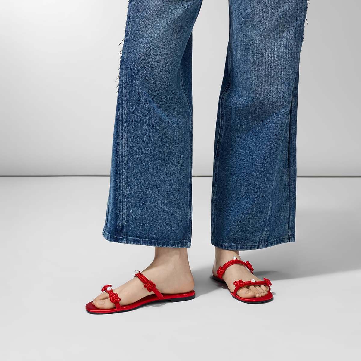 Сандалии CHARLES KEITH Композитная подошва Шлепанцы Женские - изображение 4