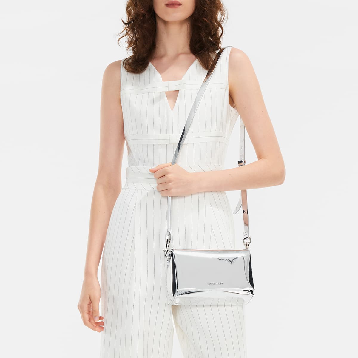 Сумка через плечо CHARLESKEITH ck Jet BlackCreamSilver - изображение 4