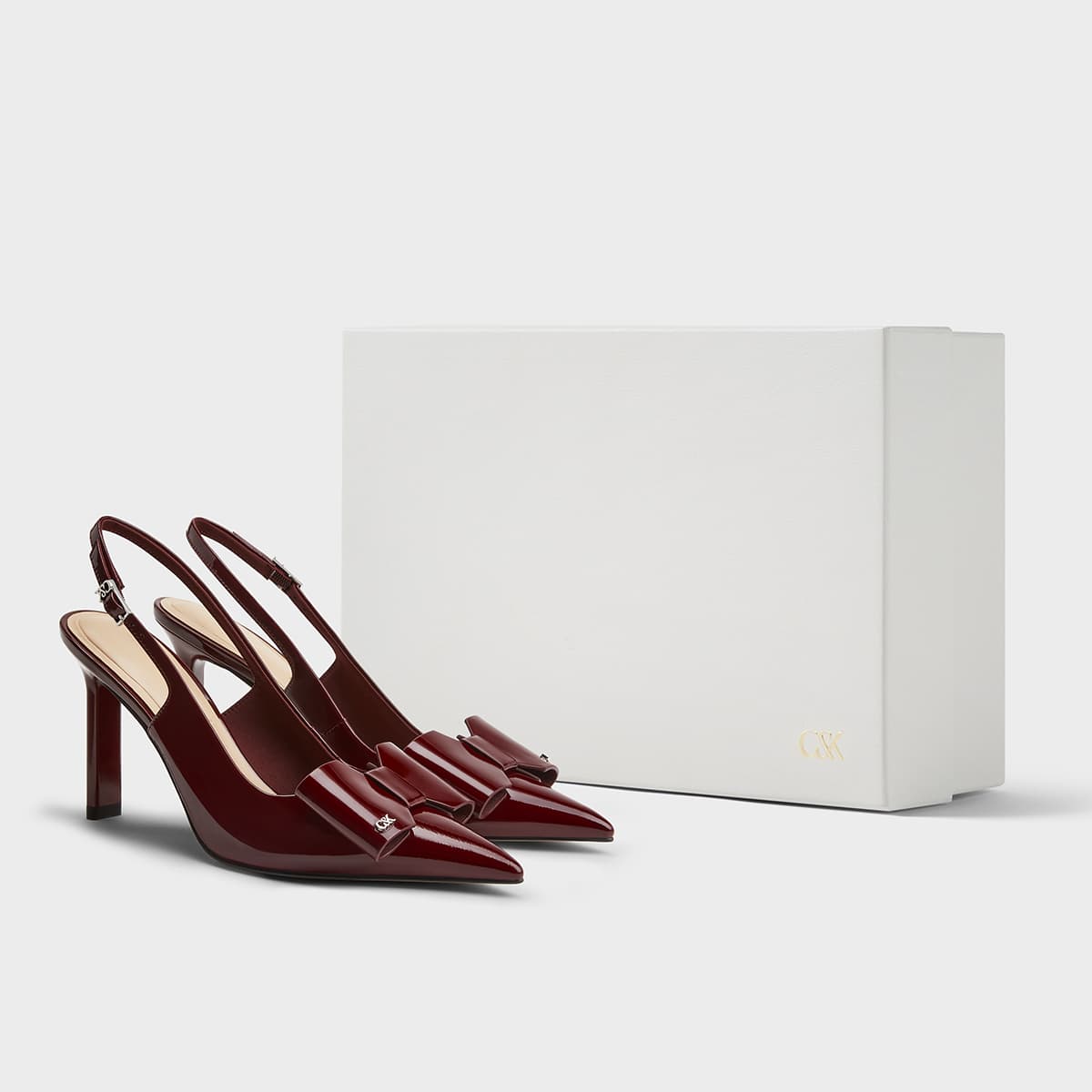 Туфли CHARLES&KEITH Элегантные сандалии с бантом и заостренным носком из натуральной кожи на узком каблуке 10 см - изображение 15