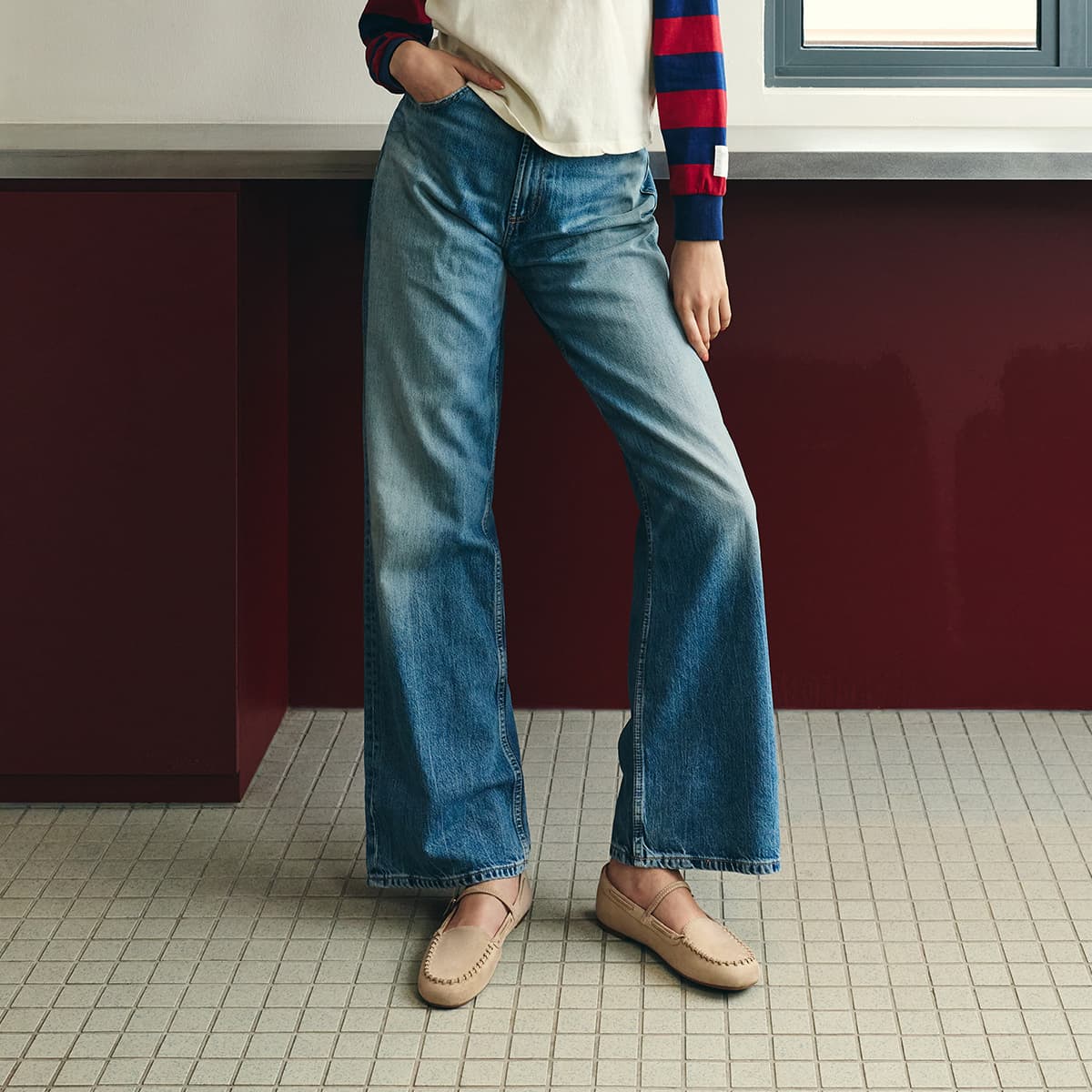 CHARLES&KEITH Весенние винтажные лоферы из PU замши на плоской подошве 0,9 см Туфли Мэри Джейн для женщин - изображение 5