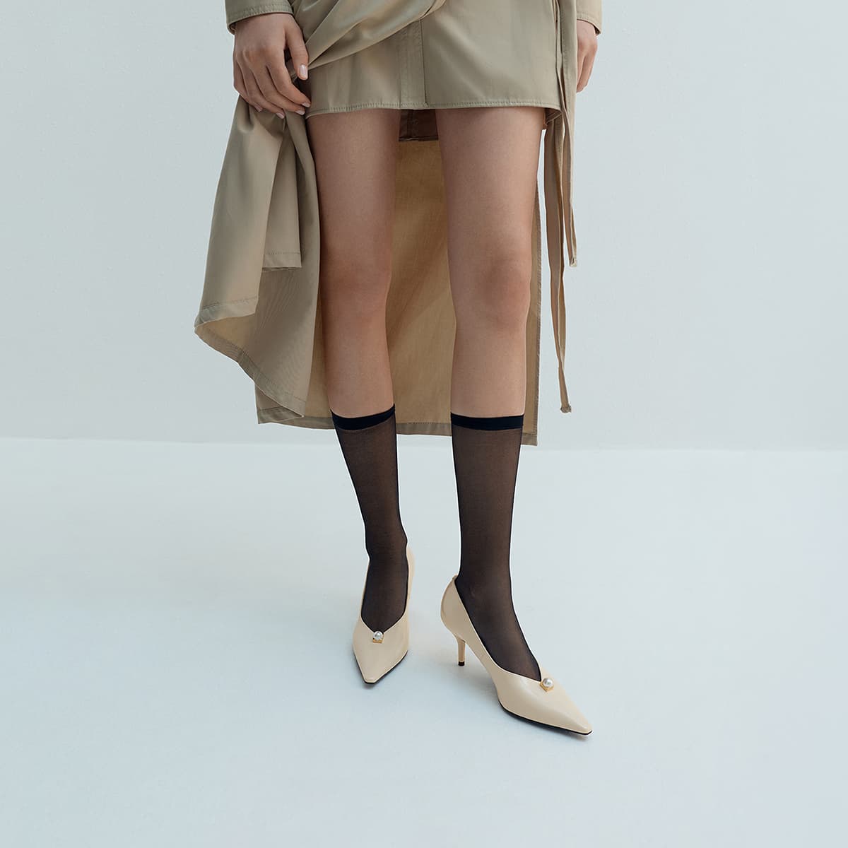 Туфли CHARLES KEITH Высокие каблуки Low Топ Женские - изображение 5
