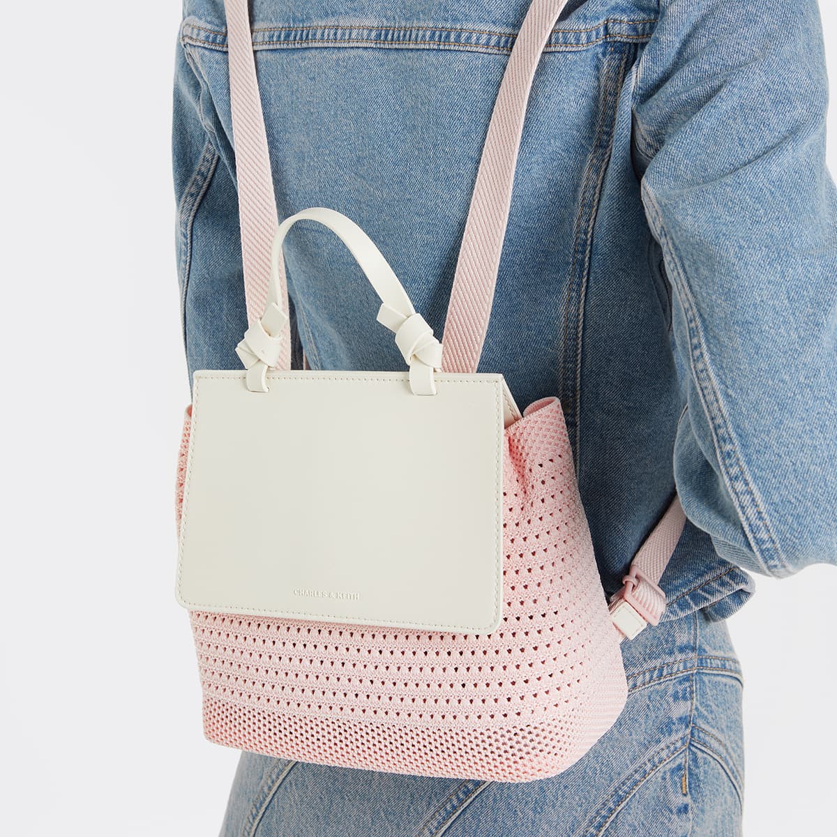 Рюкзак CHARLESKEITH ck PU BeigePink - изображение 5