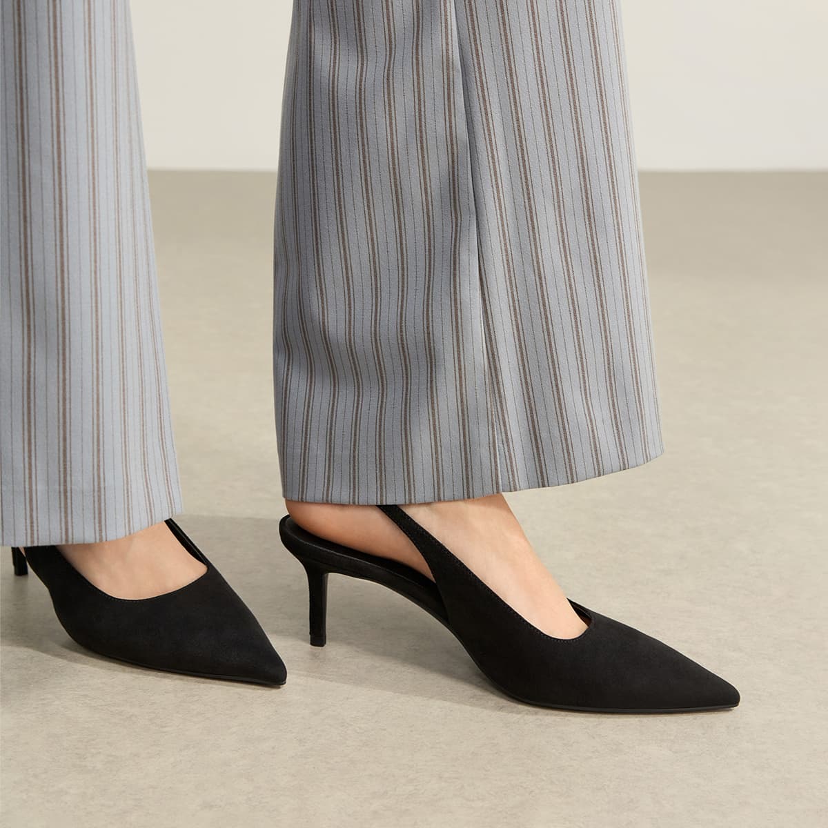 Туфли CHARLES KEITH Маленький CK PU (полиуретан) ткань узкий каблук высокие каблуки 6,8 см женские - изображение 4