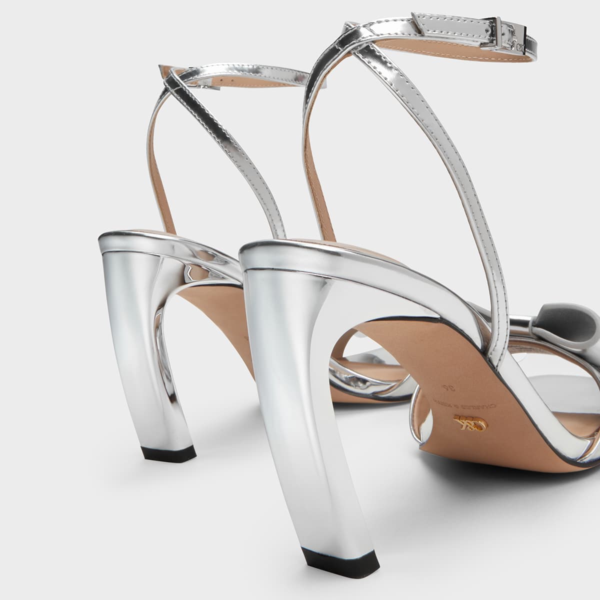 Шлёпанцы CHARLESKEITH ck 9.1cm Silver - изображение 4