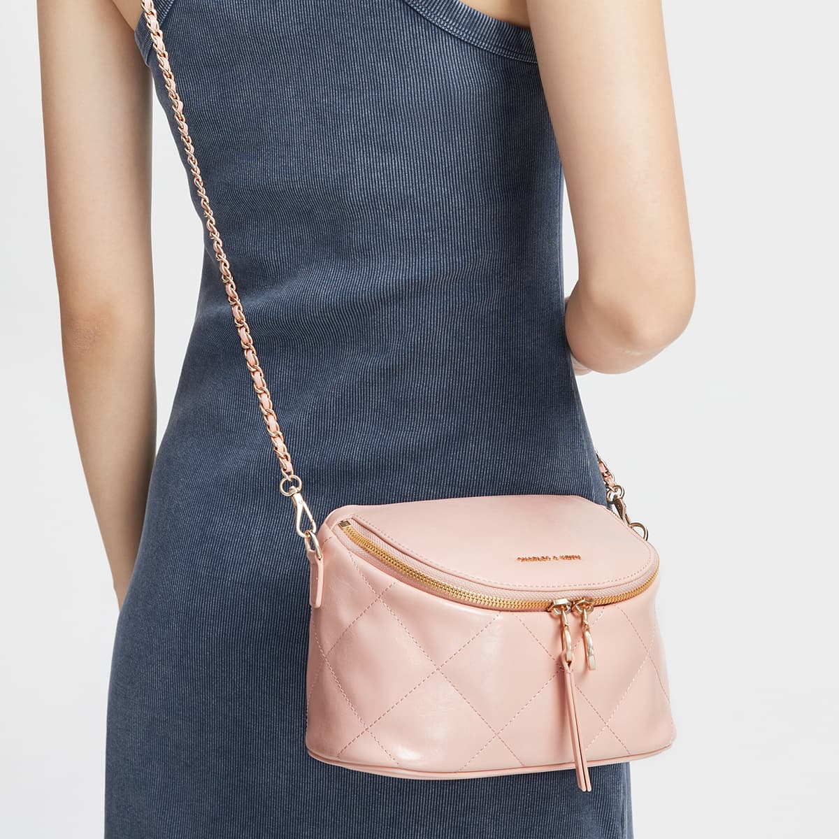 Сумка через плечо CHARLESKEITH ck BlackCreamPink - изображение 4