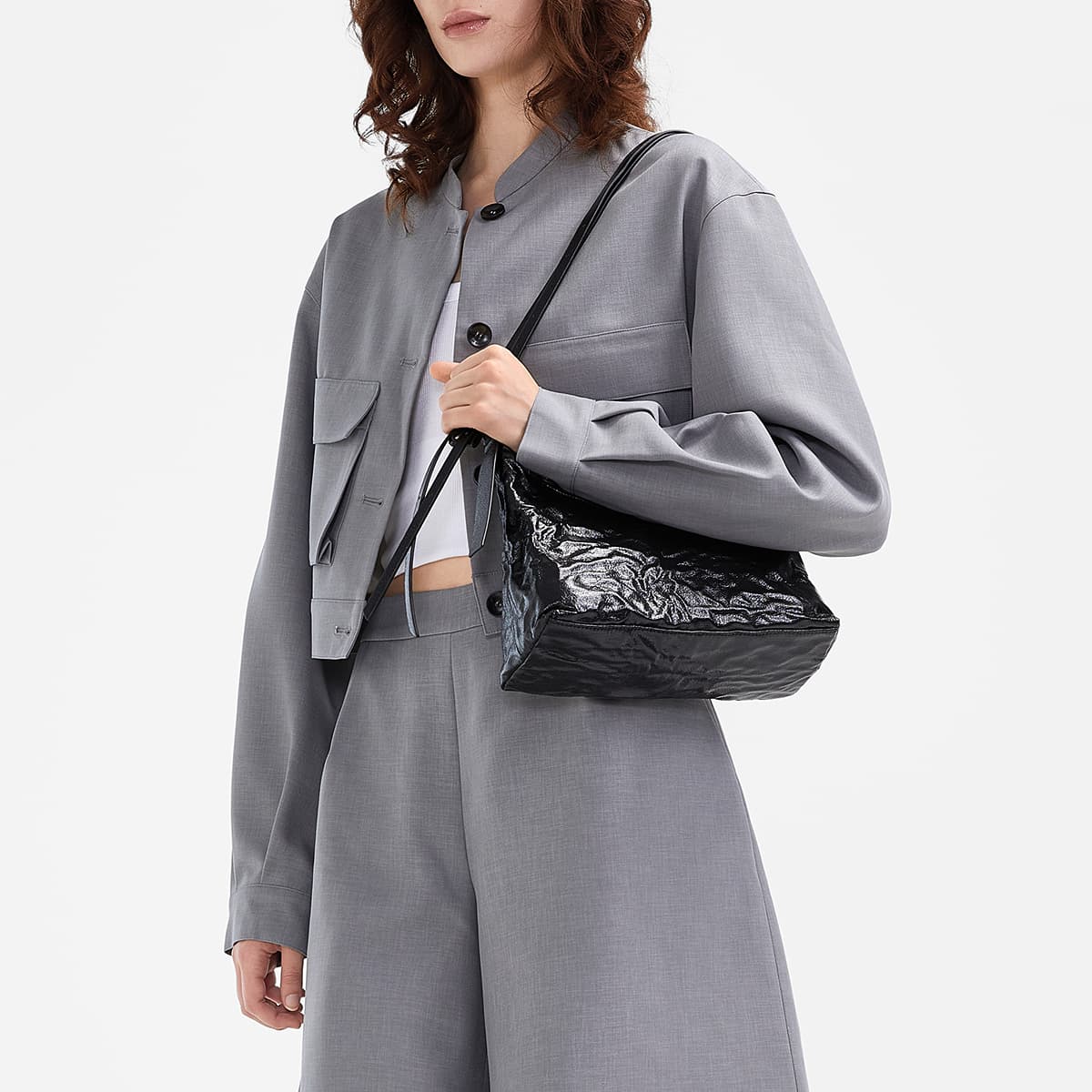 Мини-сумка CHARLESKEITH ck CreamNoirGrey - изображение 4