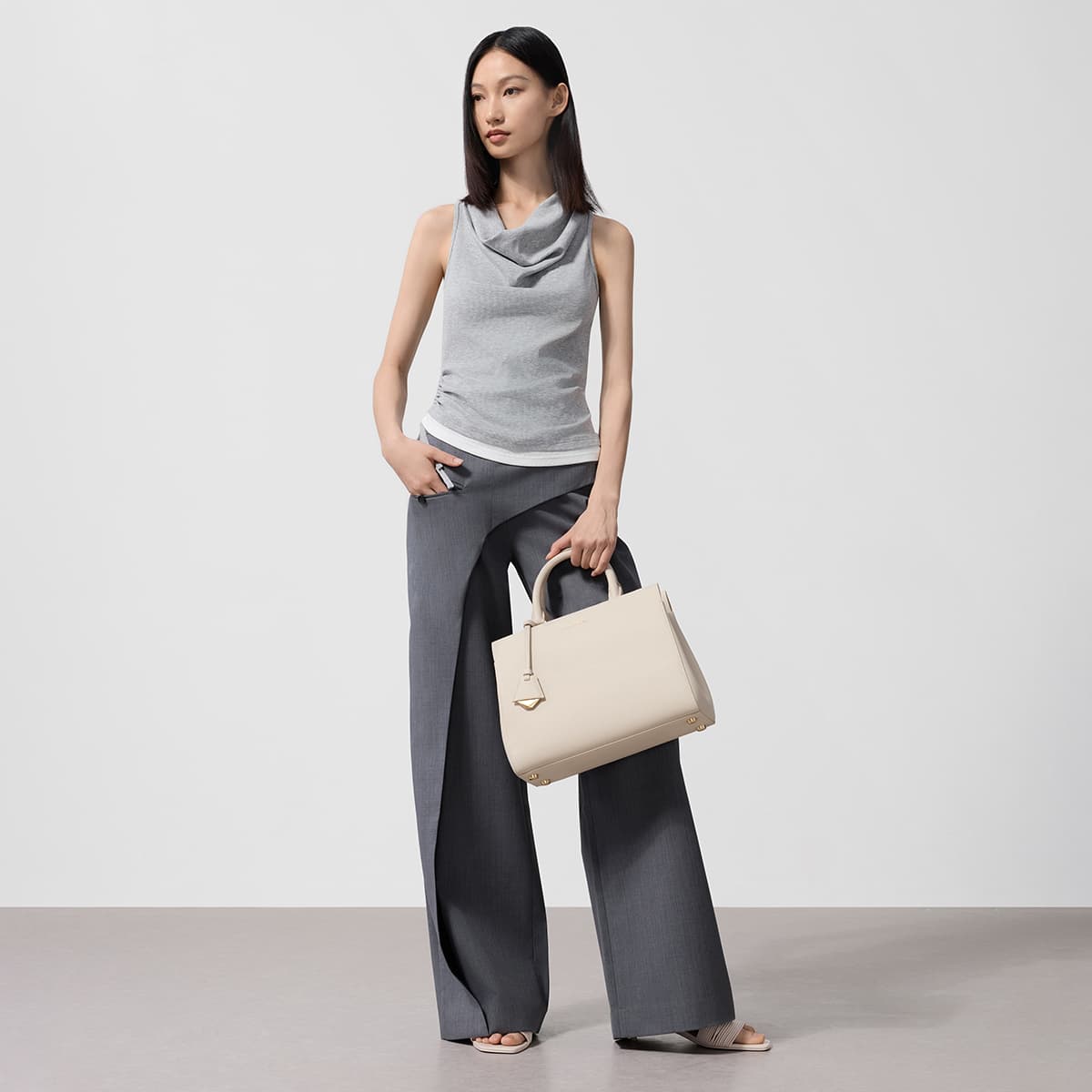 Сумка CHARLESKEITH ck IvoryBlack - изображение 5
