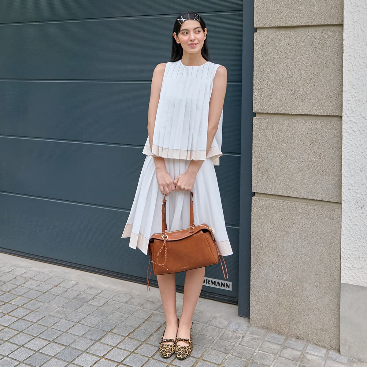 Мини-сумка CHARLES KEITH ПУ (полиуретан) Подмышечная Сумка на Плечо Средняя Женская Многоцветная - изображение 5