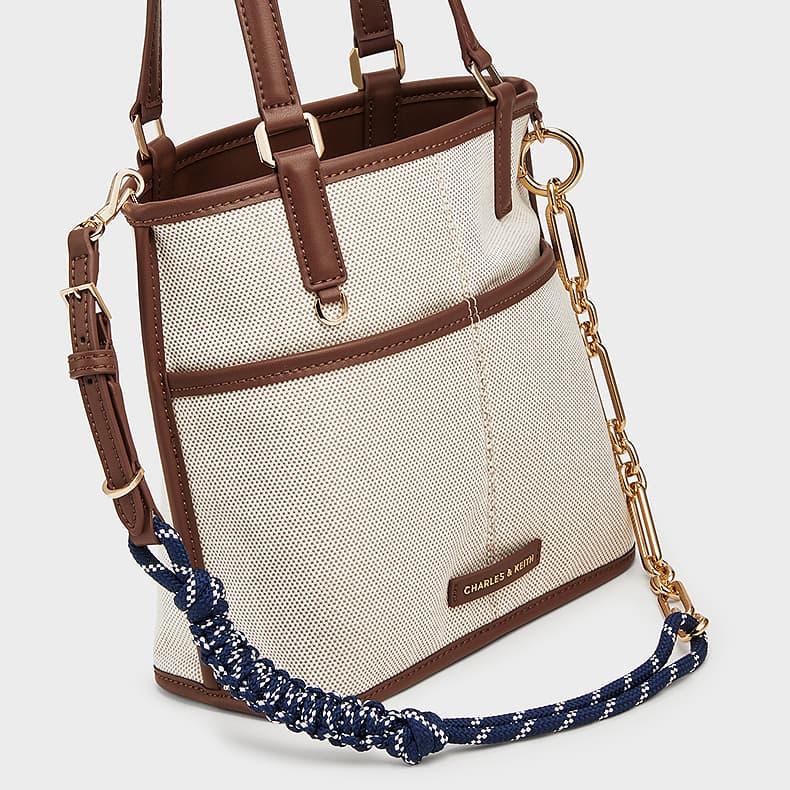 Сумка CHARLESKEITH ck Taupe Canvas - изображение 5
