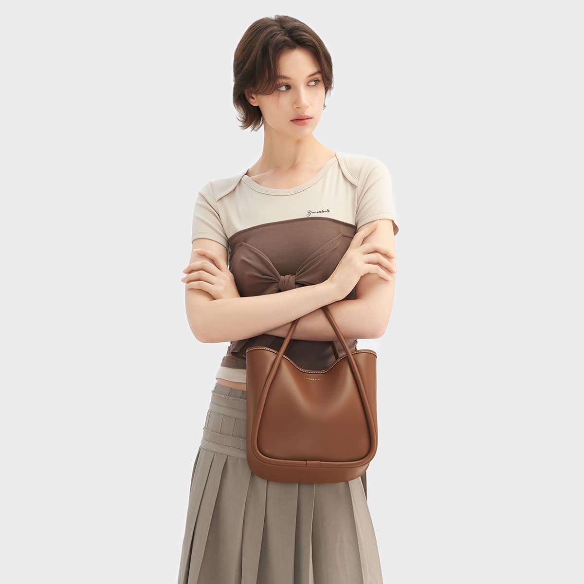 Мини-сумка CHARLES KEITH ПУ (полиуретан) Сумки через плечо Средний Женские Многоцветный - изображение 5