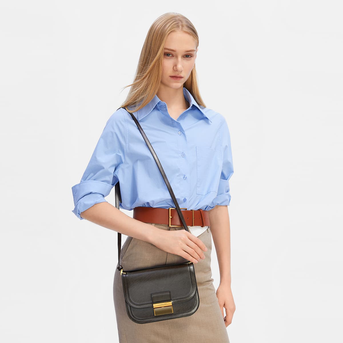Сумка через плечо CHARLES KEITH ПУ (полиуретан) Сумки кросс-боди Средний Женские Многоцветный - изображение 4