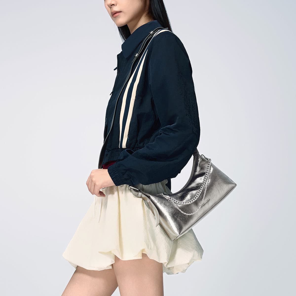 Мини-сумка CHARLES KEITH ПУ (полиуретан) Сумки через плечо Маленький Женские Многоцветный - изображение 4