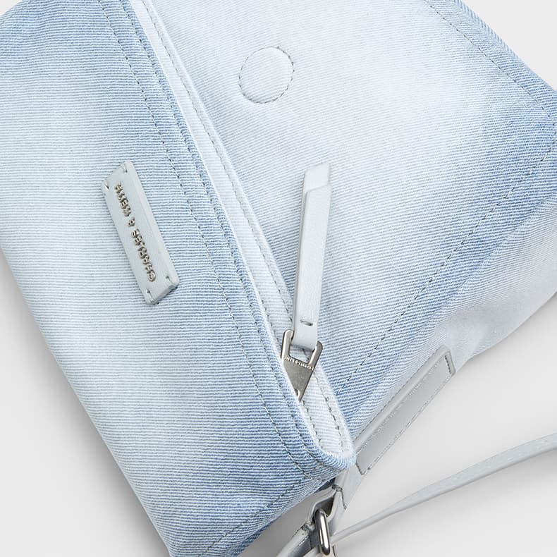 Сумка через плечо CHARLESKEITH ck PU Light Washed Denim - изображение 5