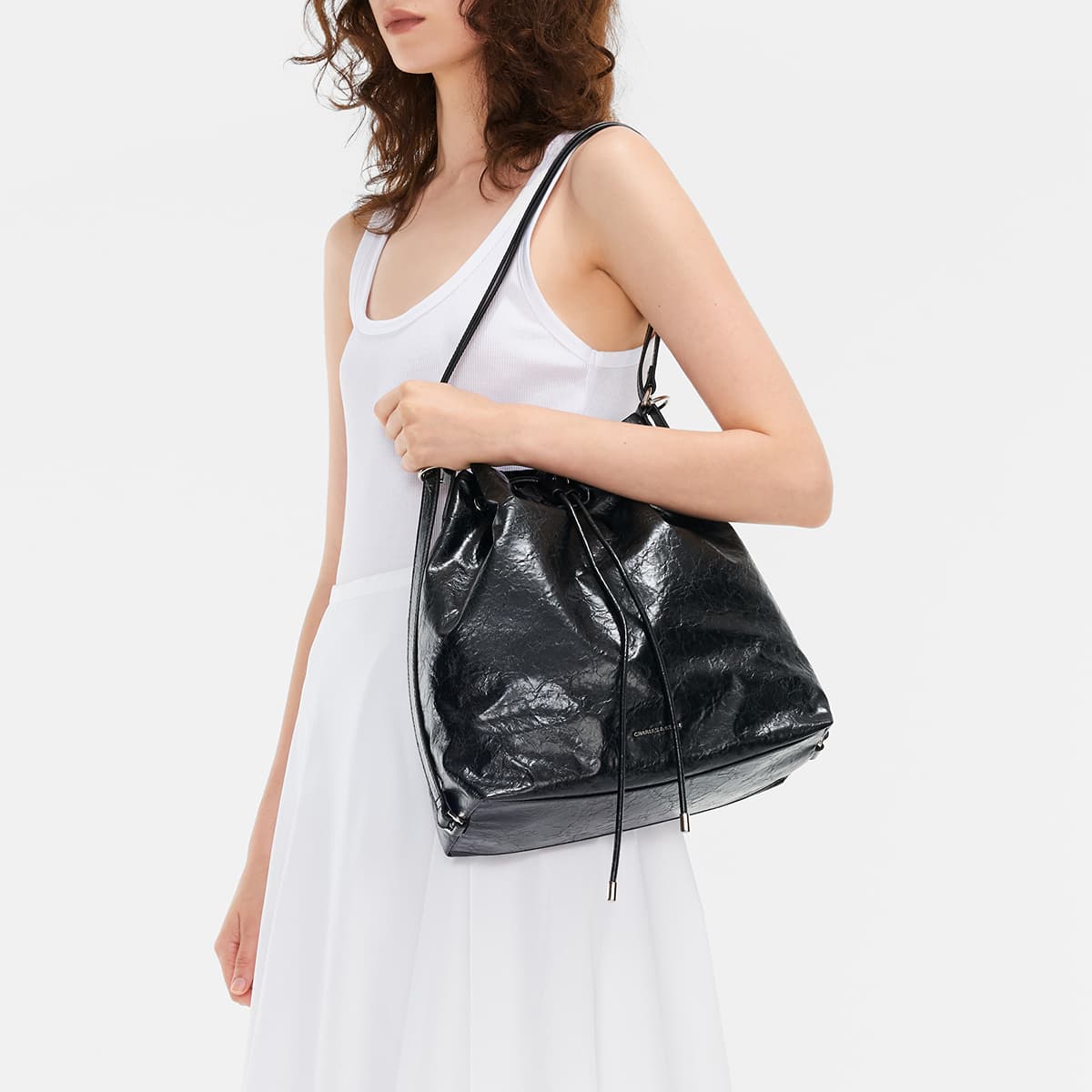 Сумка через плечо CHARLESKEITH ck NoirCreamDark Brown - изображение 5