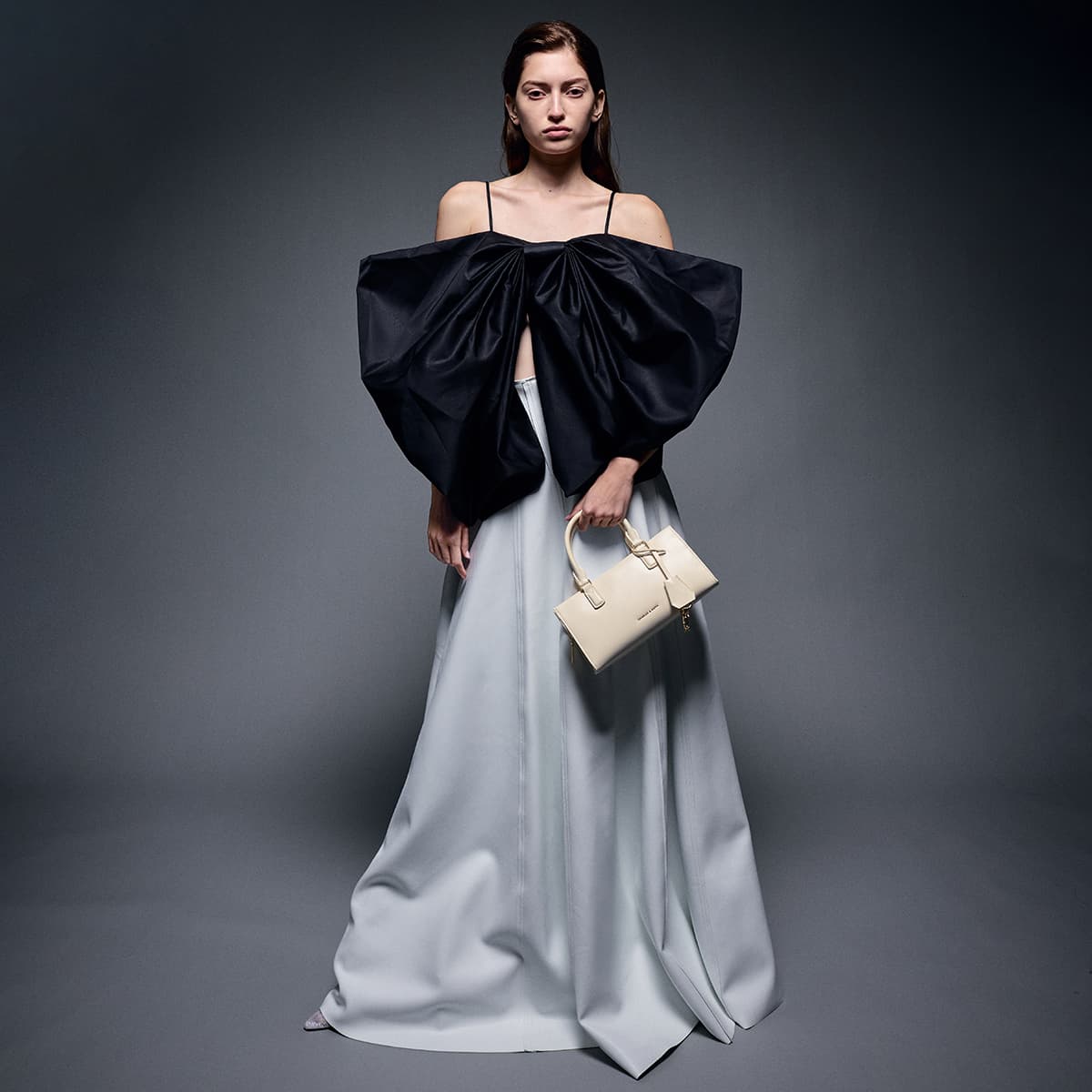 Сумка CHARLES KEITH ПУ (полиуретан) Сумки Маленькие Женские Черный Светло-розовый Светло-розовый Кремово-молочный белый Фуксия - изображение 5