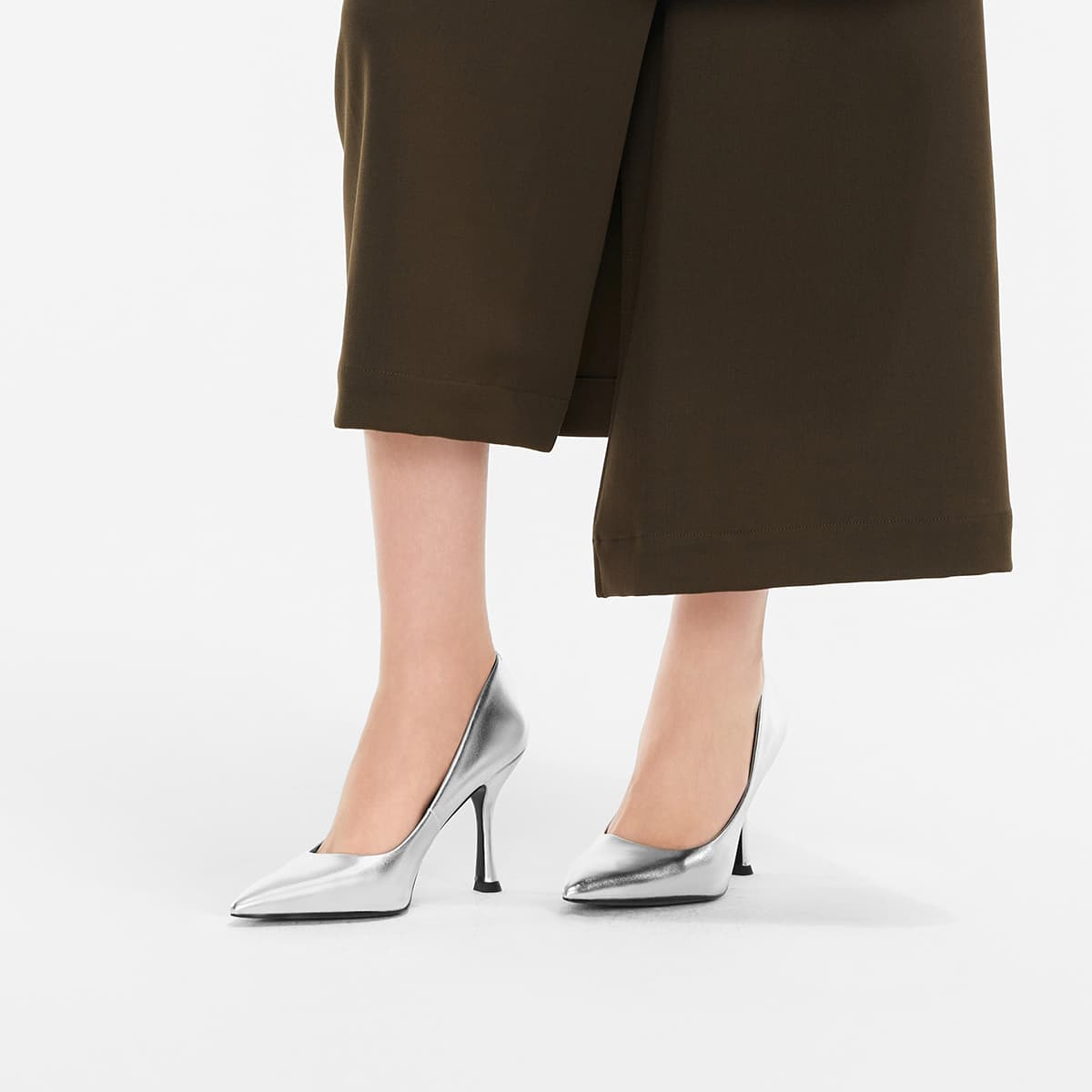 Тапочки CHARLESKEITH ck PU 9.3cm CreamSilver - изображение 4