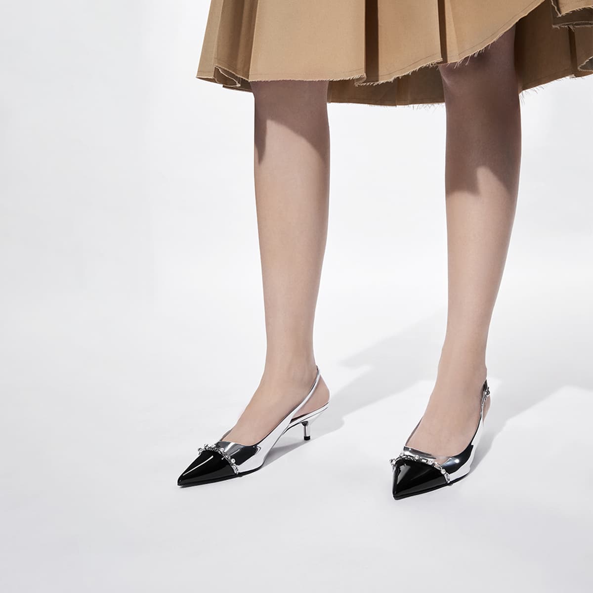 Туфли CHARLES KEITH ПУ (полиуретан) Узкий каблук Высокие каблуки Женские - изображение 12