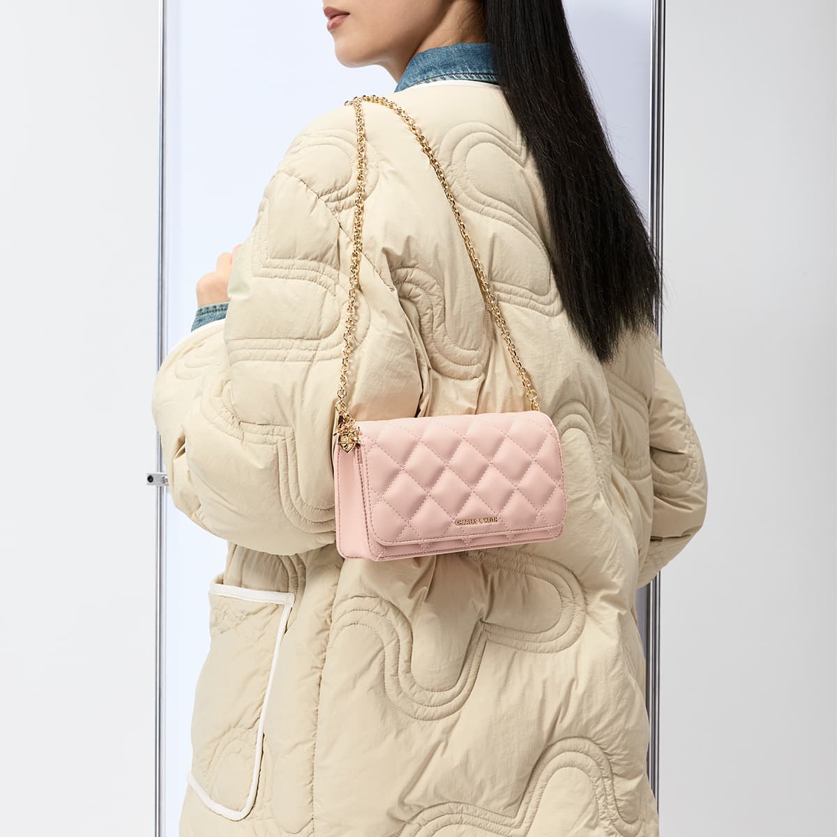 Сумка через плечо CHARLES KEITH ПУ (полиуретан) Сумки кросс-боди Мини-версия Женские Многоцветный - изображение 4
