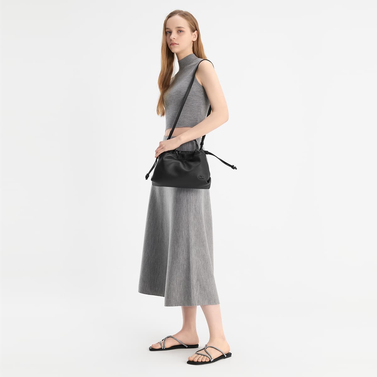 Сандалии CHARLESKEITH ck PU 0.7cm BLACK TEXTUREDSilver - изображение 5