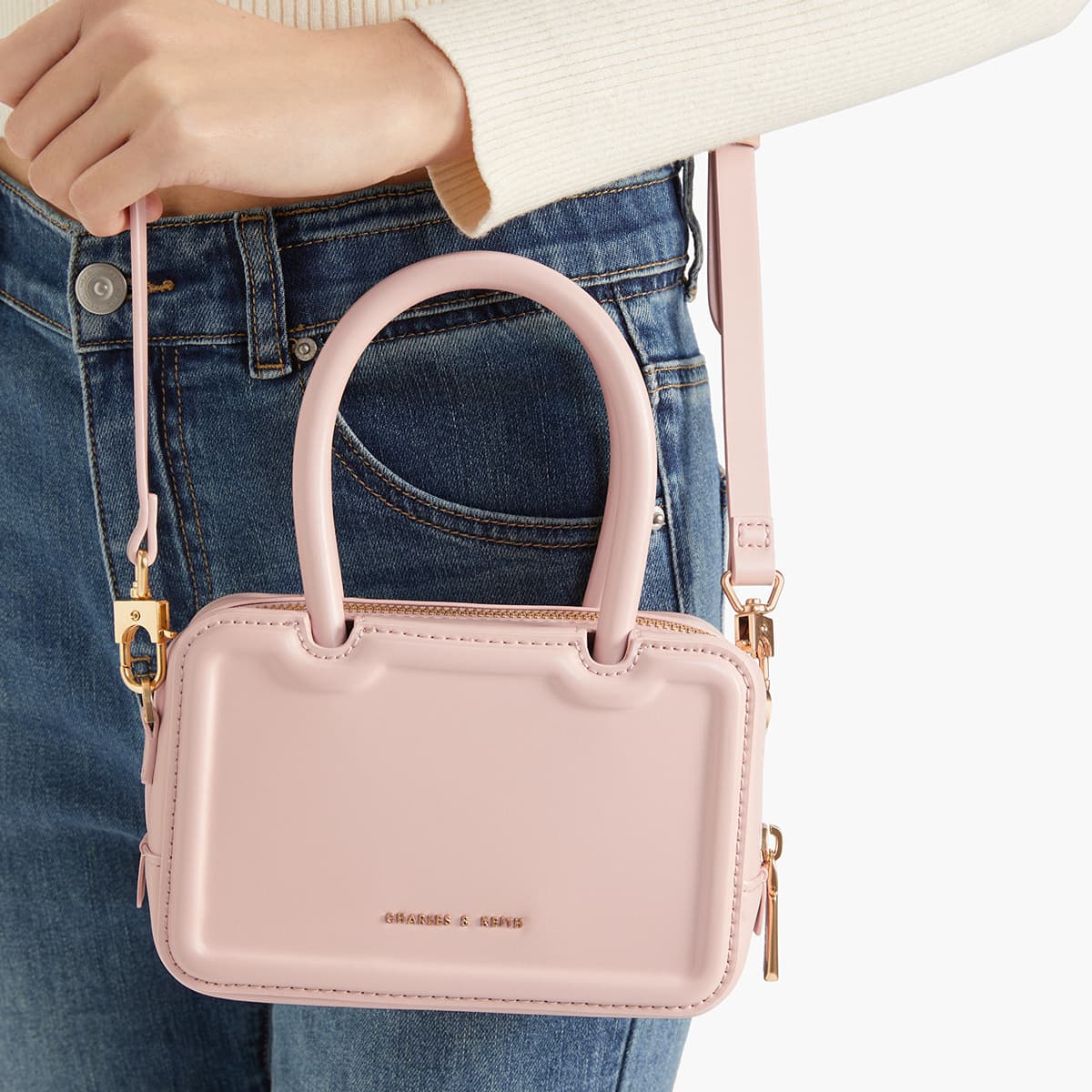 Сумка через плечо CHARLESKEITH ck PU ChocolateOatPinkSilver - изображение 4