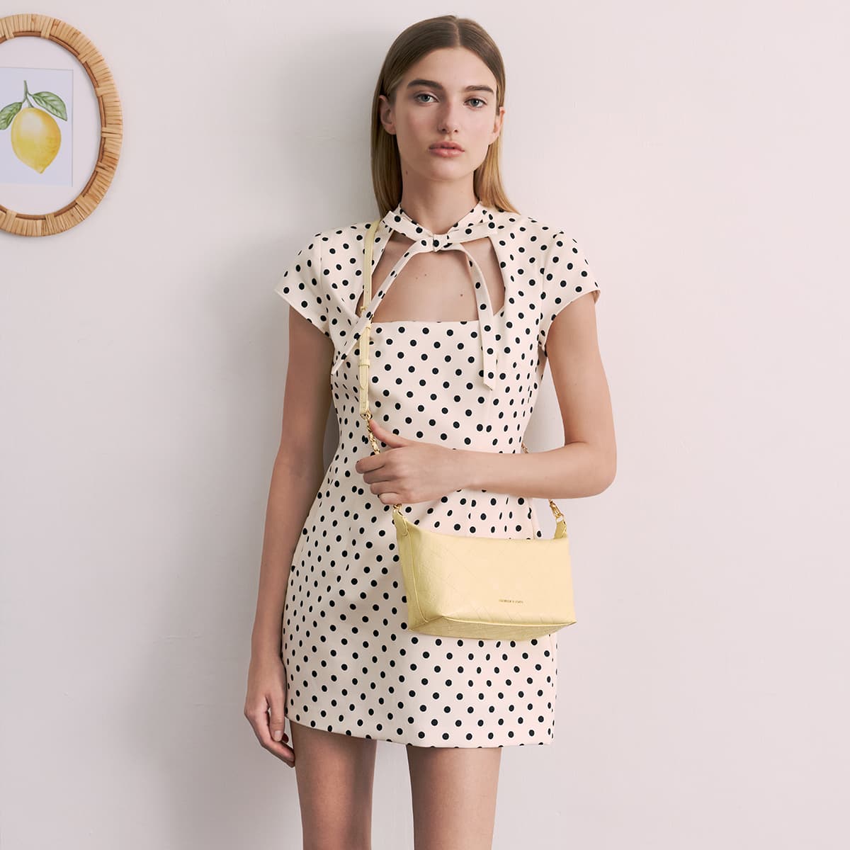 Мини-сумка CHARLES KEITH Синтетическая кожа Сумка на плечо Сумки через плечо Маленький Женские Многоцветный - изображение 4