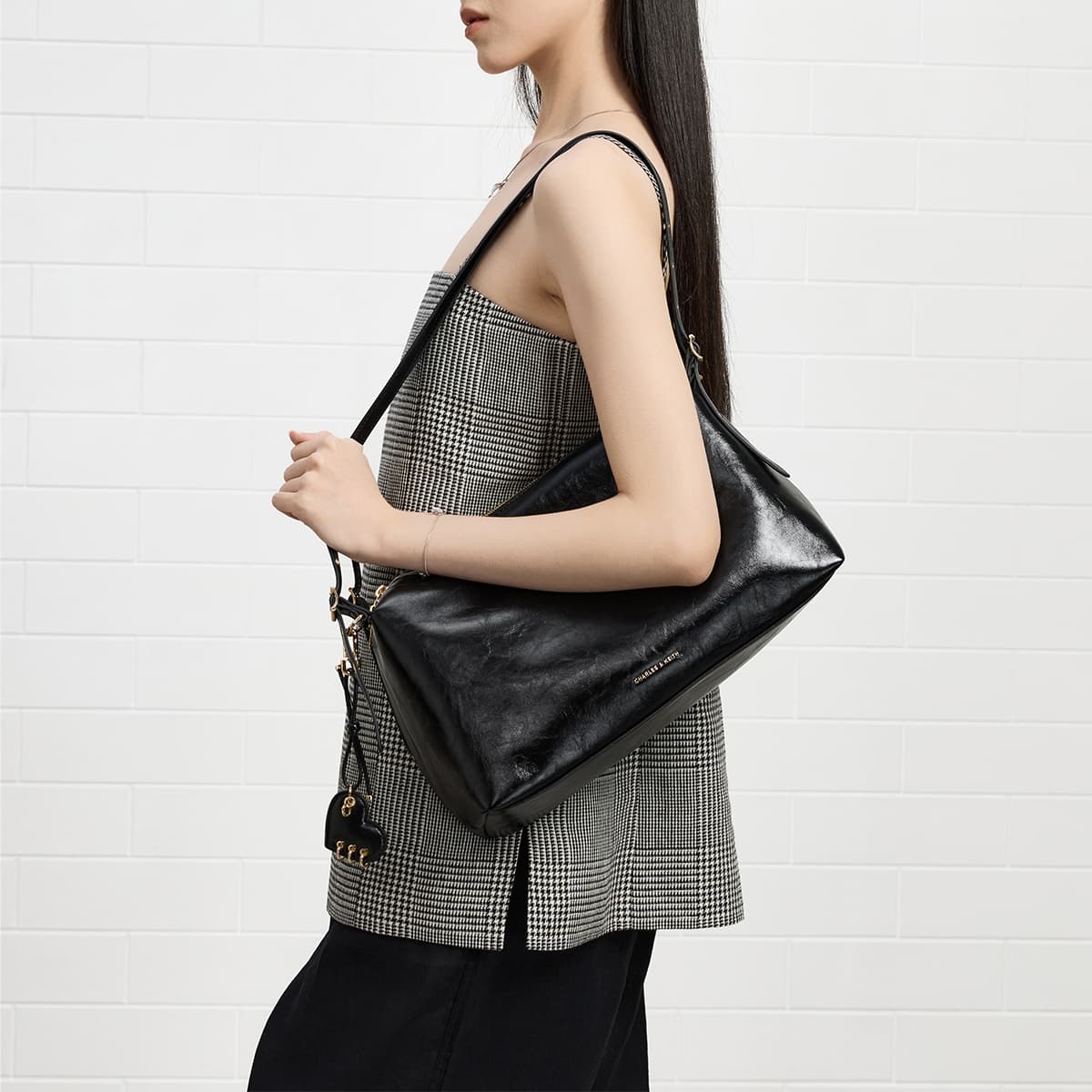 Мини-сумка CHARLES KEITH ПУ (полиуретан) Подмышечный Сумка на плечо Средний Женские Многоцветный - изображение 7
