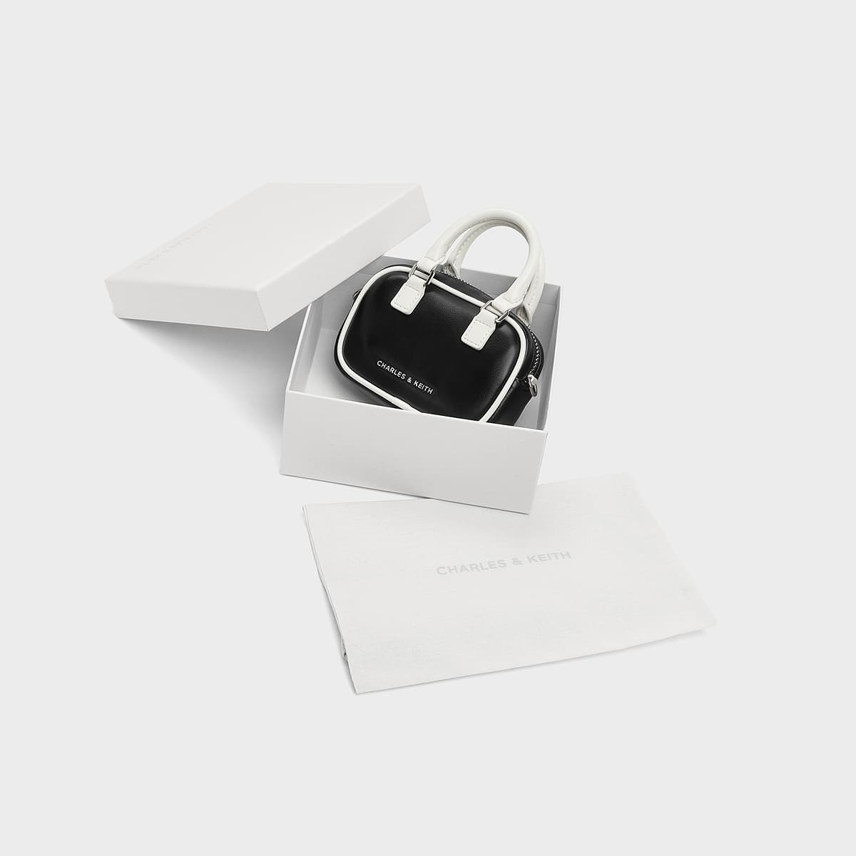 Сумка для наушников CHARLES&KEITH Мини-сумка на цепочке с чехлом для наушников PU Multi/Silver - изображение 8
