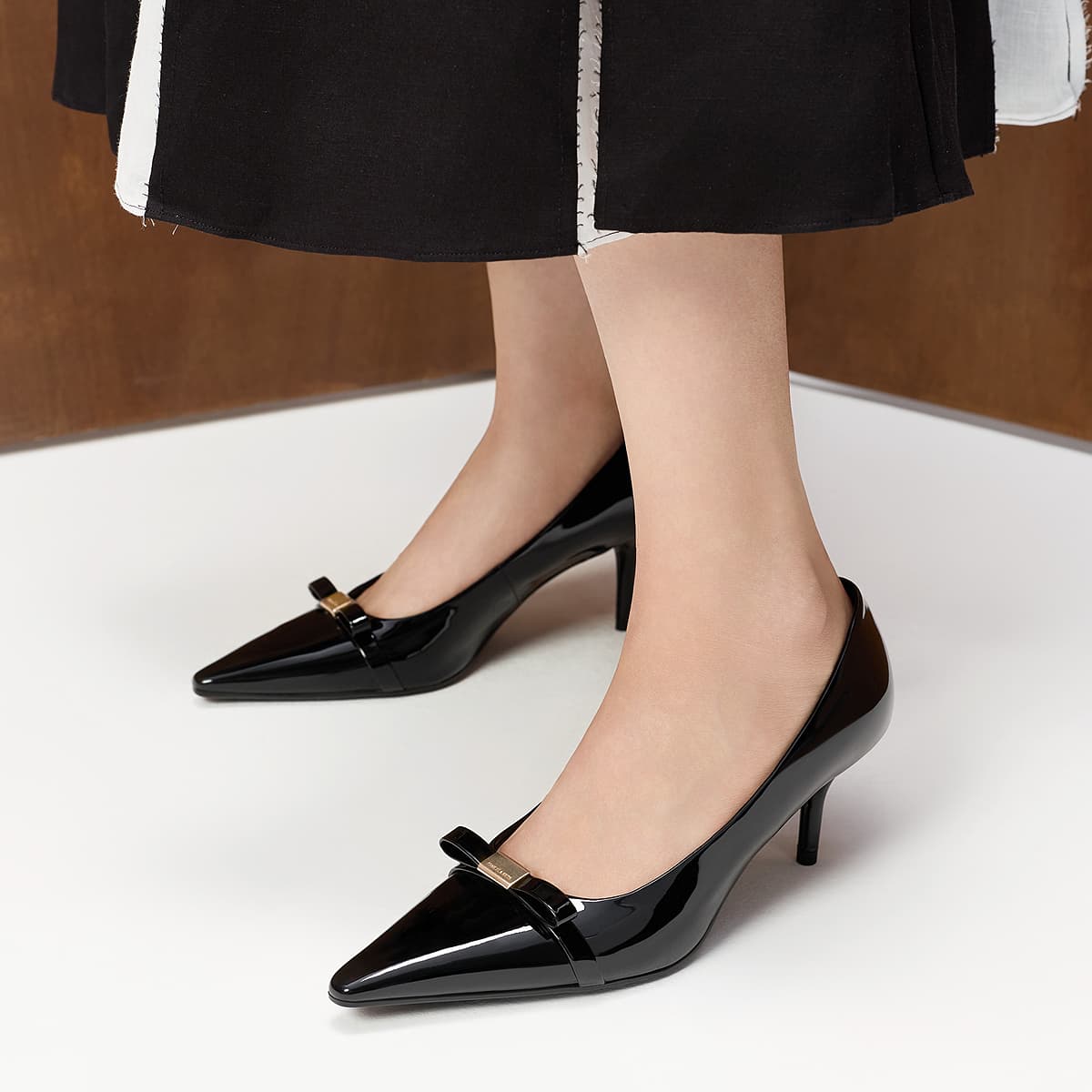 Туфли CHARLES&KEITH Bow Heel 6.7cm — фото 4