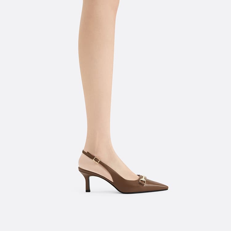 Шлёпанцы CHARLESKEITH ck PU 6.4cm ChalkBlackCognac - изображение 5
