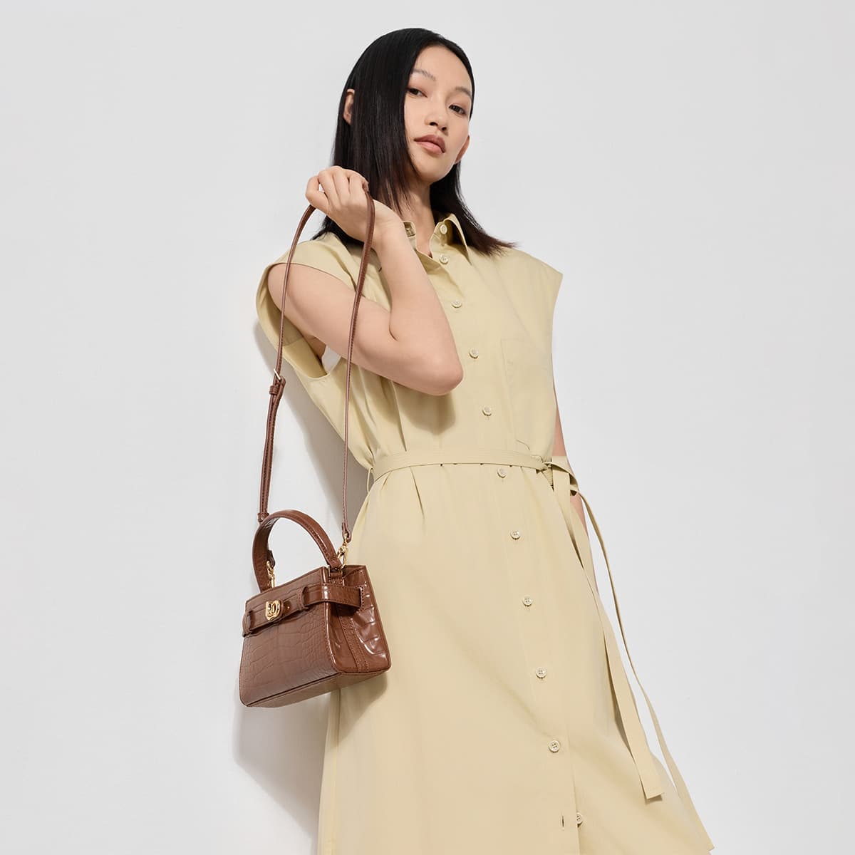 Сумка CHARLES KEITH ПУ (полиуретан) Через плечо Сумки Женские Многоцветный - изображение 4