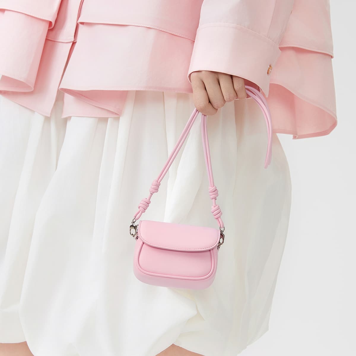 Сумка через плечо CHARLESKEITH ck PU Butter YellowBubble Gum Pink - изображение 4