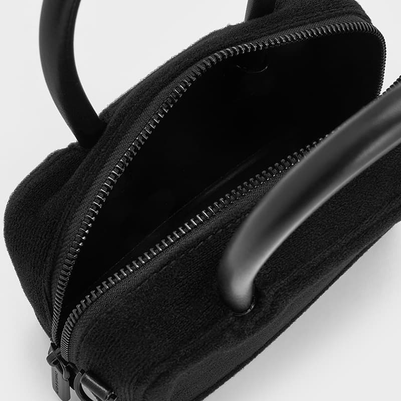 Сумка CHARLES KEITH ПУ (полиуретан) текстильная смесь ручная сумка сумка через плечо маленькая женская черная - изображение 4