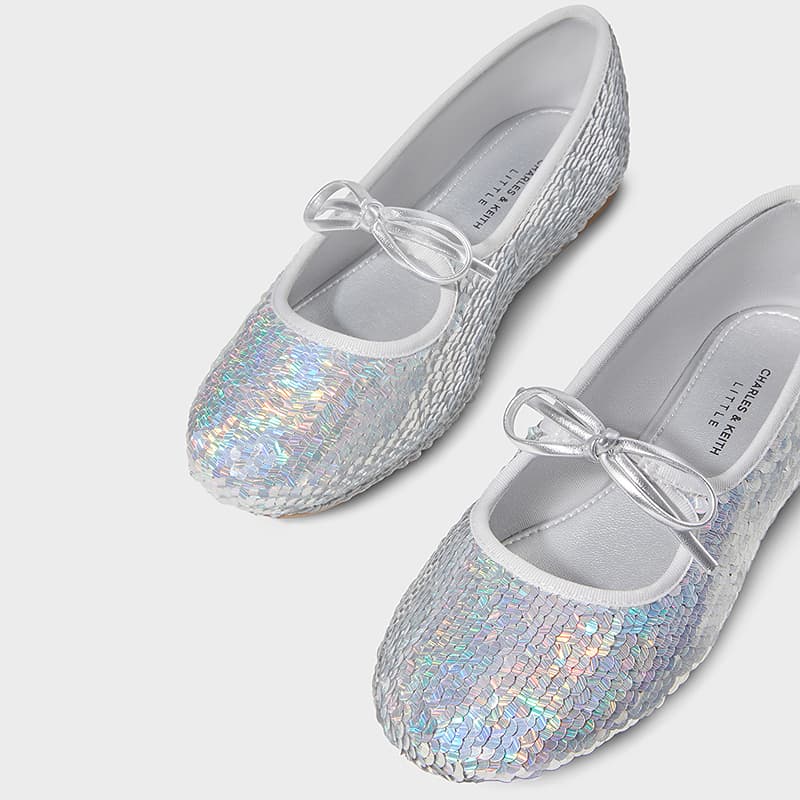 CHARLES KEITH Низкие кеды серебристые детские - изображение 5
