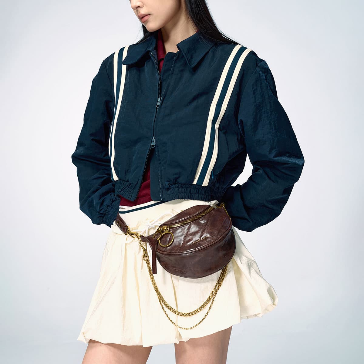 Мини-сумка CHARLES KEITH ПУ (полиуретан) Сумки через плечо Маленький Женские Многоцветный - изображение 5
