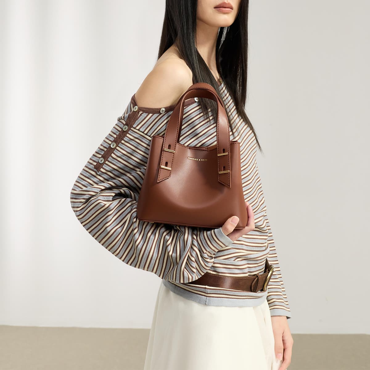 Сумка CHARLES KEITH ПУ (полиуретан) Сумки через плечо Маленький Женские Многоцветный - изображение 4