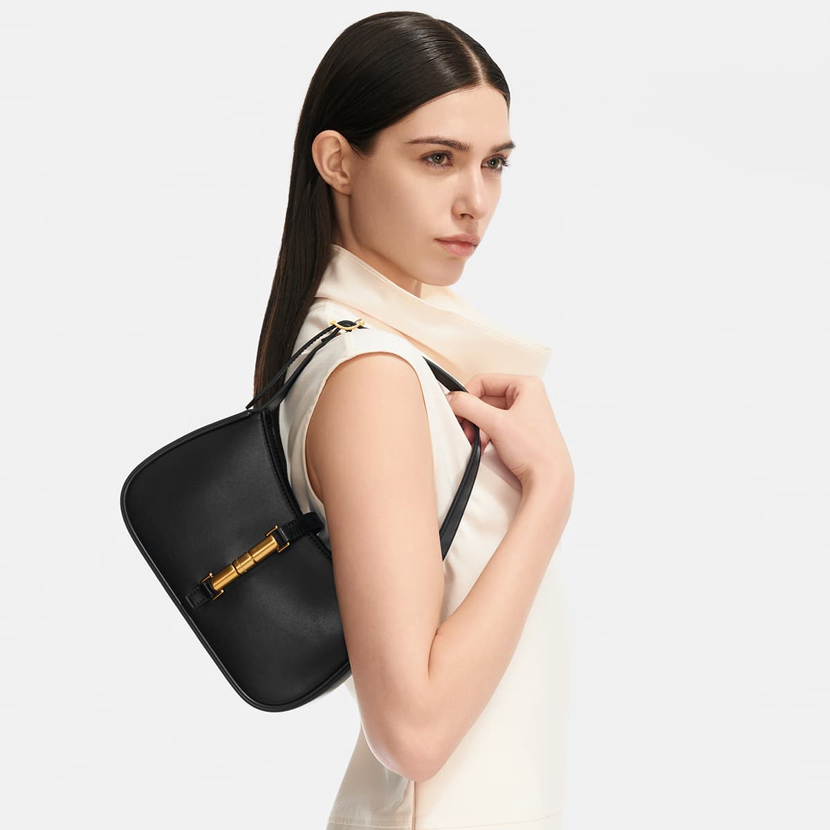 Мини-сумка CHARLESKEITH BlackCream - изображение 4
