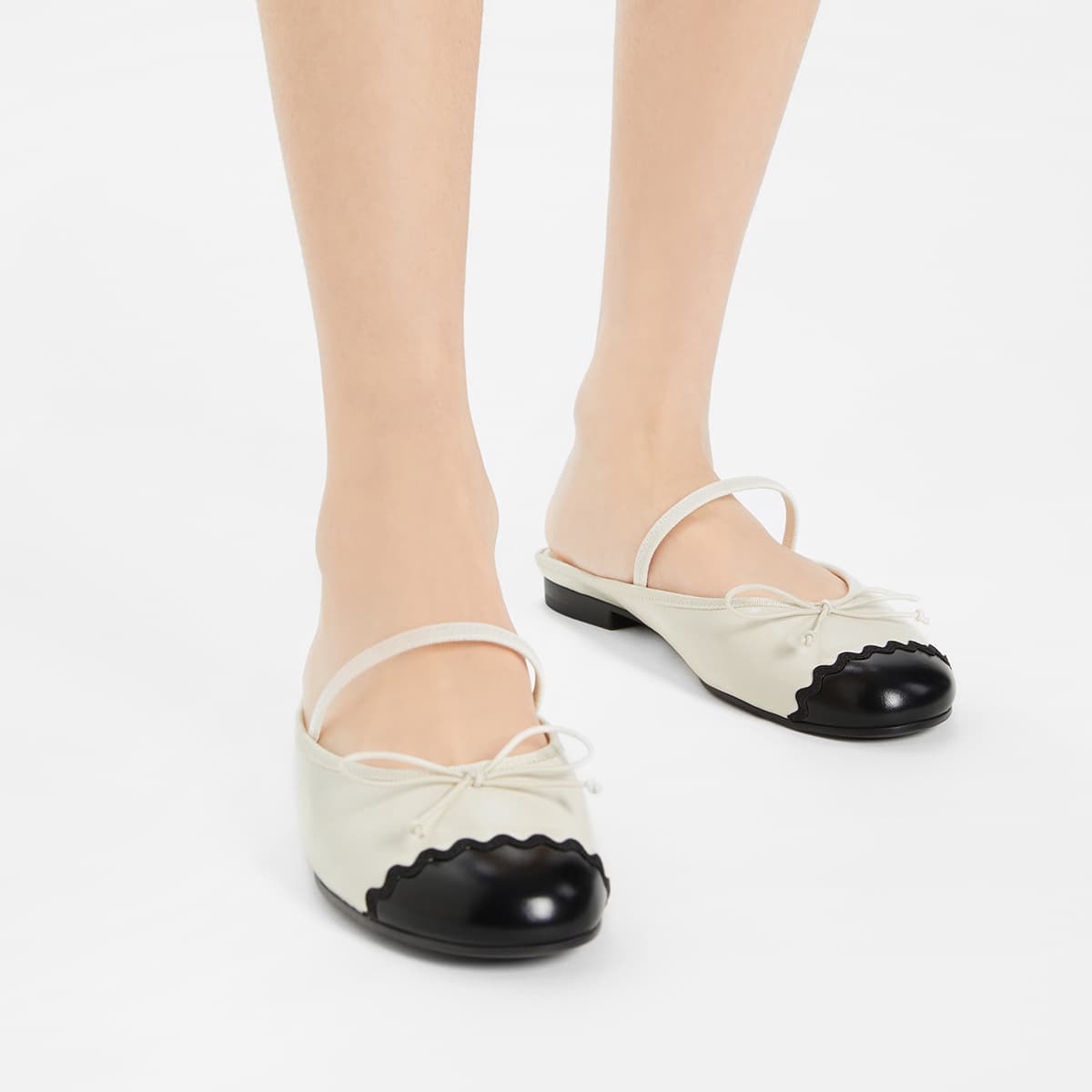 Сандалии CHARLESKEITH ck 1.2cm CreamBlack - изображение 4