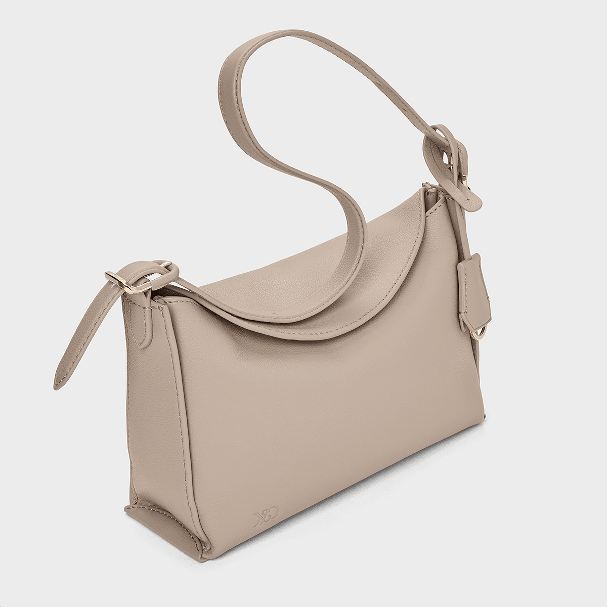 Мини-сумка CHARLES KEITH Сумка через плечо Тауповая (с брелком) Женская - изображение 4