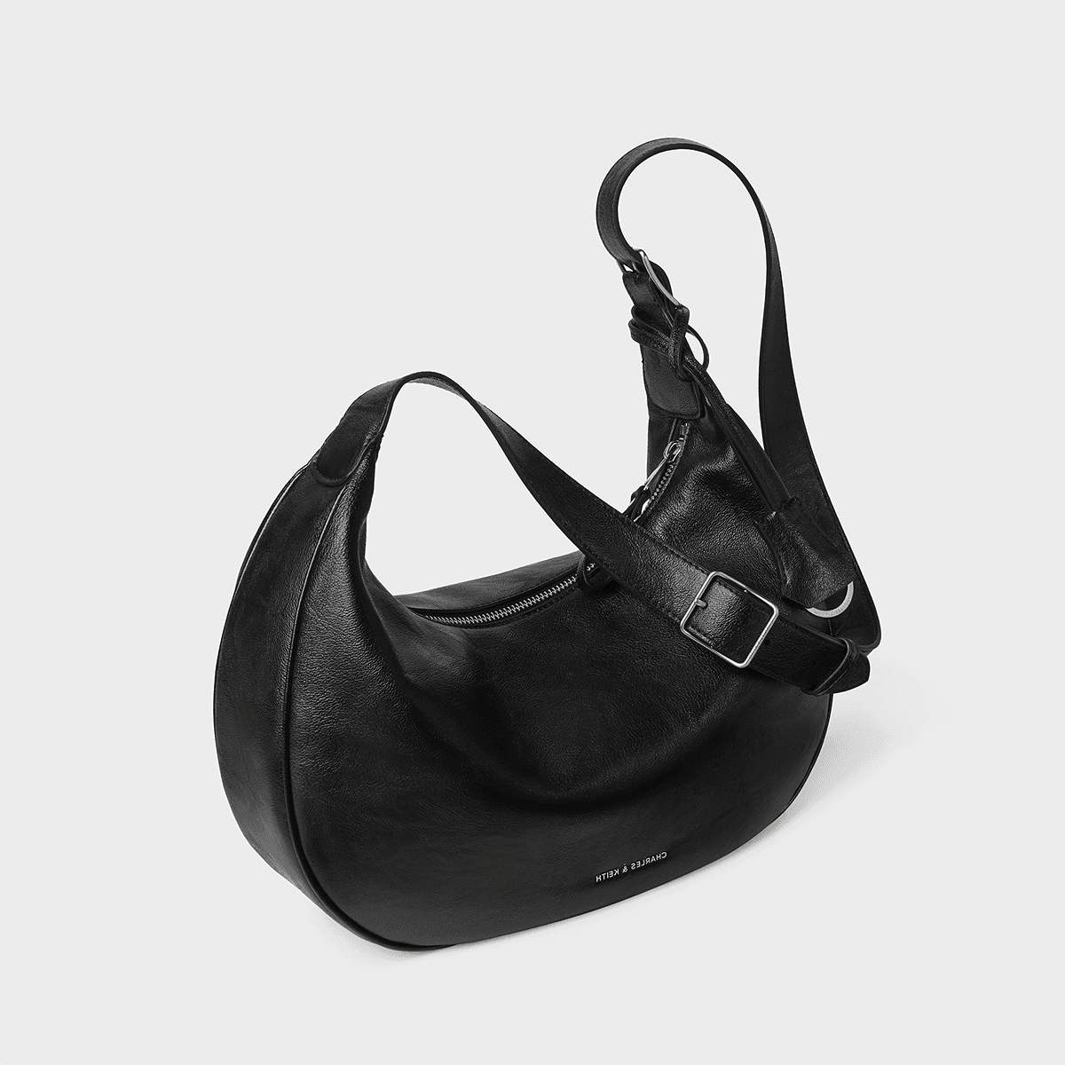 Мини-сумка CHARLES KEITH Сумка через плечо Черная (Брелок включен) Женская - изображение 4