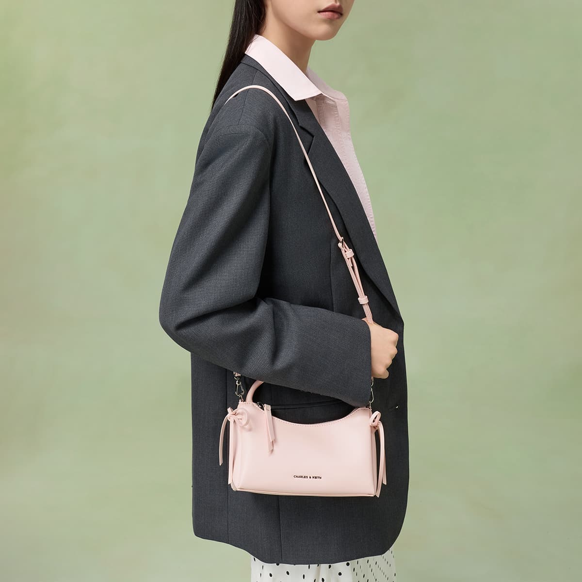 Сумка CHARLES KEITH ПУ (полиуретан) Ручная сумка Сумка через плечо Маленький Женские - изображение 5