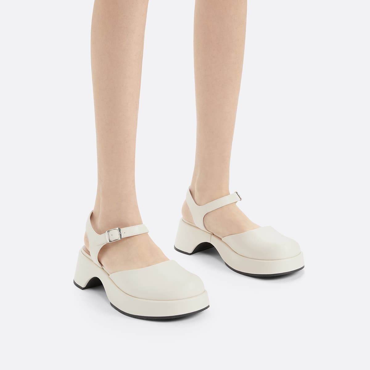 Шлёпанцы CHARLESKEITH ck PU 5.2cm BlackChalkBrown - изображение 4