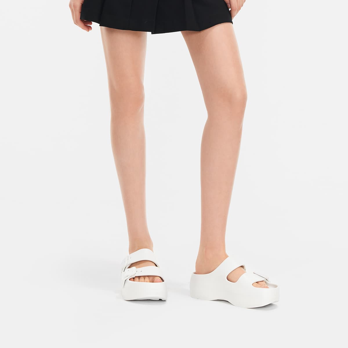 Сандалии CHARLESKEITH ck EVA 5cm BlackWhitePink - изображение 4
