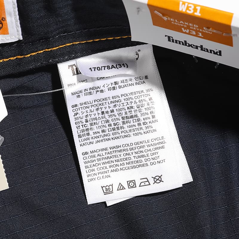 Штаны Timberland Повседневные штаны Мужские Темно-синие - изображение 7