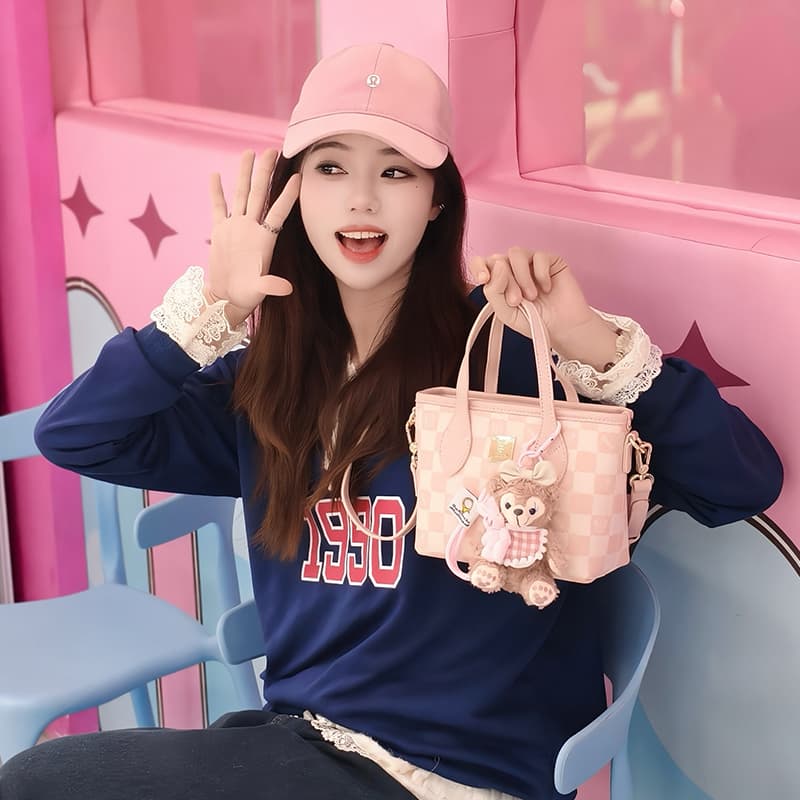 Сумка DISNEY MICKEY MOUSE ПВХ Сумка через плечо Стандартная Женская Розовая Белая - изображение 3