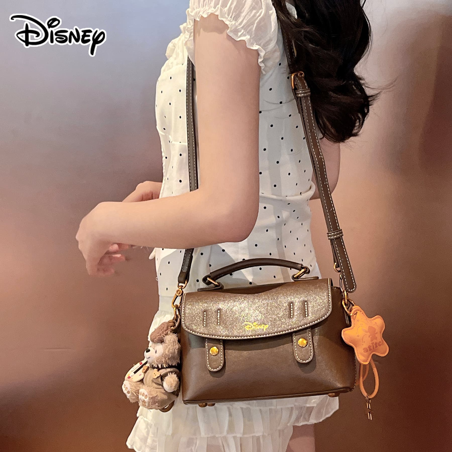 Сумка Disney Mickey SERIES ПУ (полиуретан) Сумки Женские Карамель Молочный коричневый - изображение 4