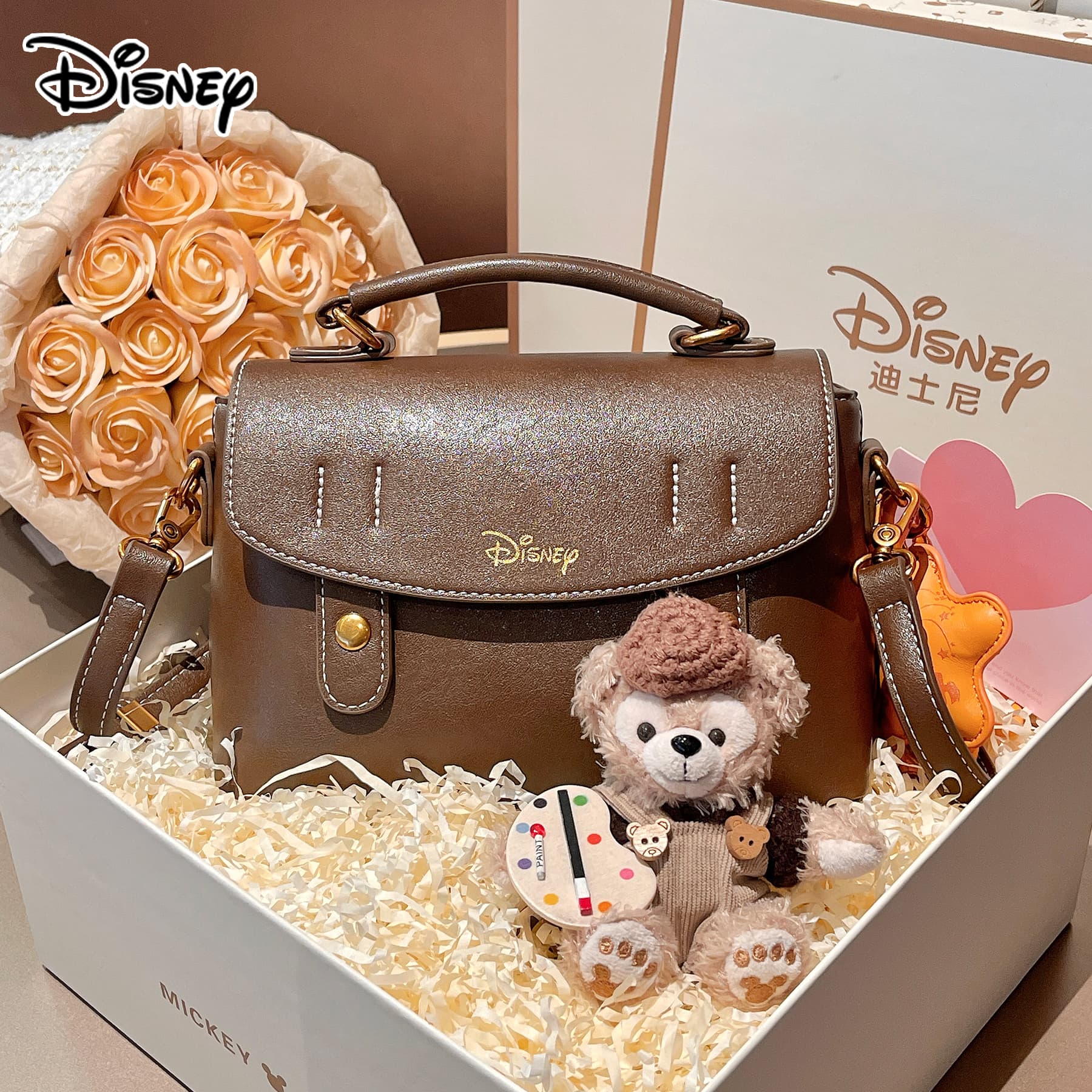 Сумка Disney Mickey SERIES ПУ (полиуретан) Сумки Женские Карамель Молочный коричневый - изображение 2