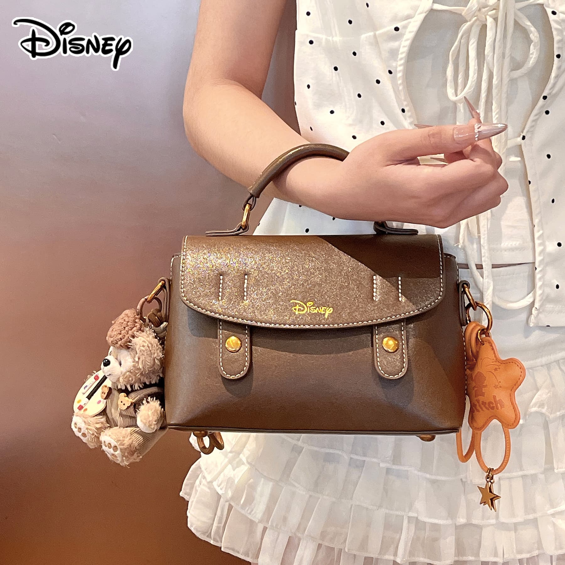 Сумка Disney Mickey SERIES ПУ (полиуретан) Сумки Женские Карамель Молочный коричневый - изображение 5