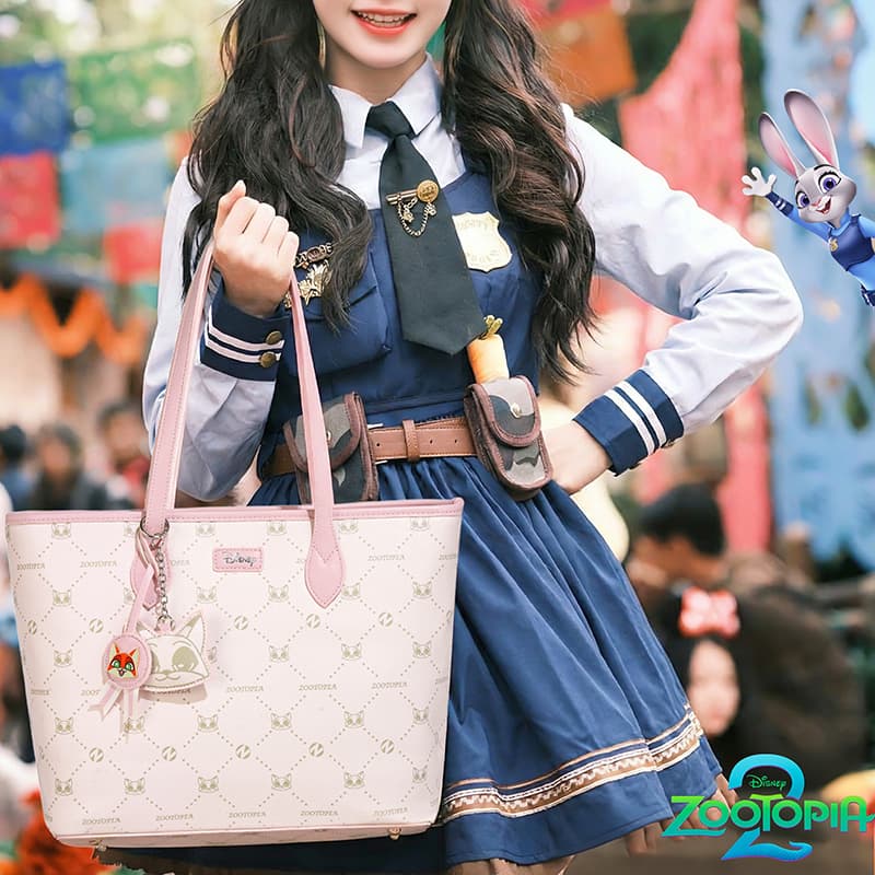 Мини-сумка Disney Зверополис PVC Сумка на плечо Обычный (стандартный) Женские Розовый - изображение 5