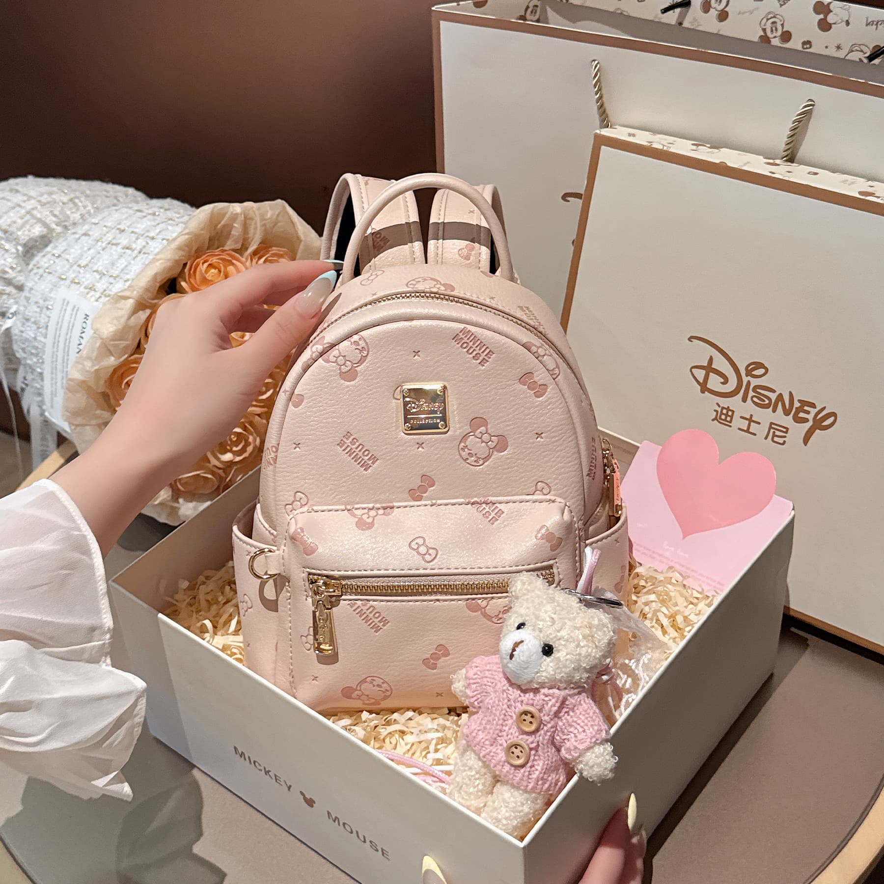 Рюкзак Disney ПУ (полиуретан) Рюкзаки Обычный (стандартный) Женские Многоцветный - изображение 3